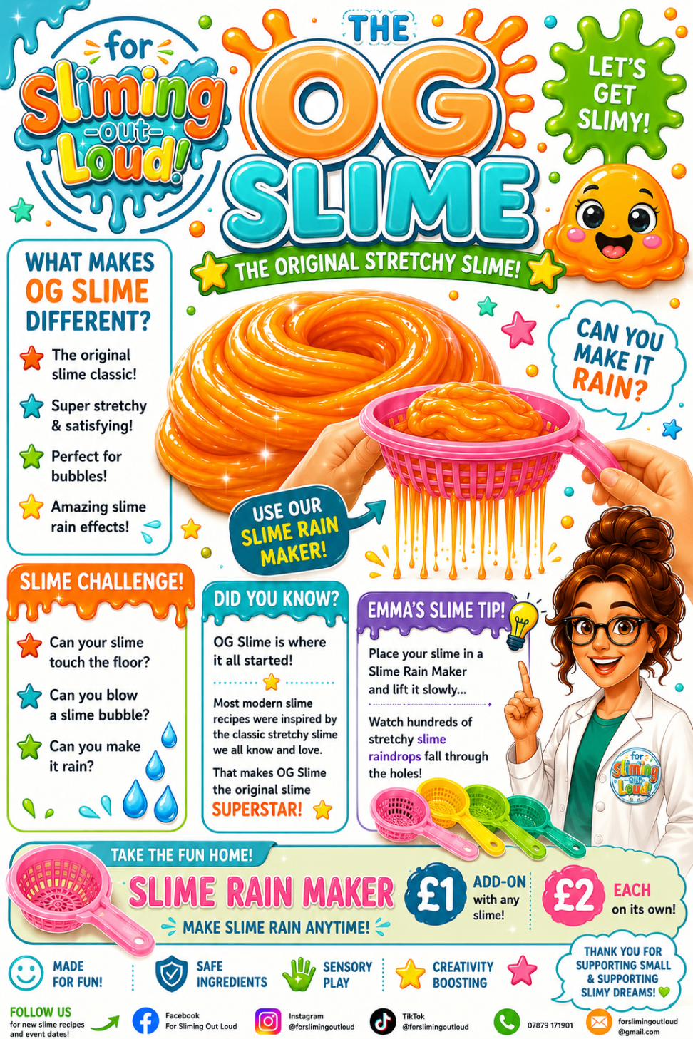 OG Slime poster showing the slime texture and features